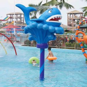 Wholesale Cartoon Whale Spray Play Equipment For Adults , 0.3 - 0.6m Water Depth from china suppliers