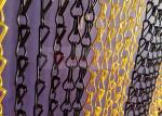 Anodized Aluminium Metal Chain Link Curtains Used As Wall Coverings