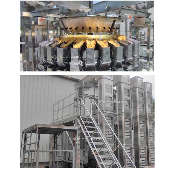 Automatic Cassava Chips Packing Machine 60-100BPM 10g-300g