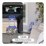 Folding Hand Truck Dolly, 264 Lb Capacity Heavy-Duty Luggage Trolley Cart