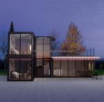 Galvanized Steel Square Tubes Main Structure Container Houses for Luxury