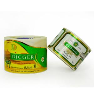 Wholesale Glossy Decorative Adhesive Labels Roll Wine Bottle Vinyl Stickers from china suppliers