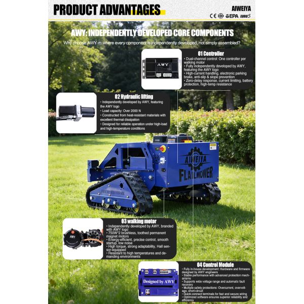 Wide Application Flail Mower Suitable for Vineyards Orchards Citrus Groves and Berry Plantations Providing Safe