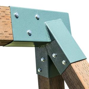 Wholesale Triangle Bracket Heavy Duty Green Powder Carbon Steel Patio Swing for Indoor Outdoor from china suppliers