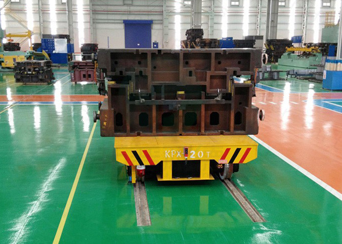4 wheel electric car new design running on rails for workshop handling