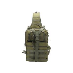 Wholesale Lightweight Backpack for Outdoor Training Hiking Green Black Inclined Shoulder Bag from china suppliers