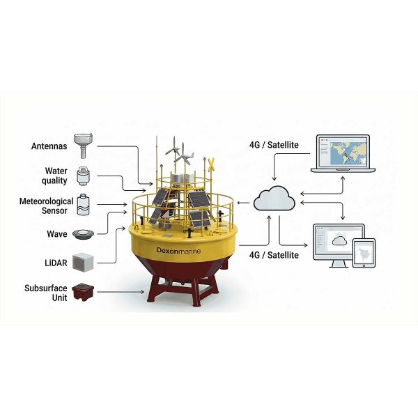 Offshore Wind Floating LiDAR Data Buoy Platform