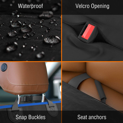 Multicolor Waterproof Dog Seat Cover For SUV Or Truck Back Seat
