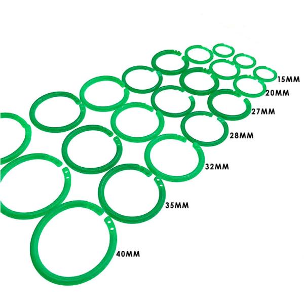 Environmental Protection Double Buckle Opening Ring 18mm 22mm For Document