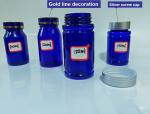 Pharmaceutical 100ml 120ml 175ml Blue PET Plastic Pill Capsule Bottle Health