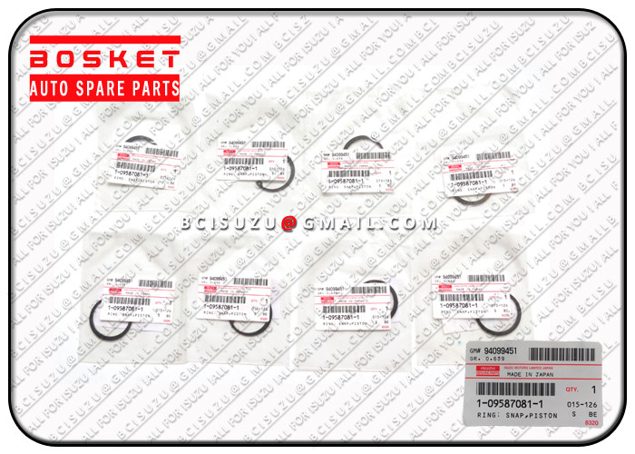 1-09587081-1 Isuzu Liner Set Piston Pin Ring Replacement For FVR34 6HK1 1095870811