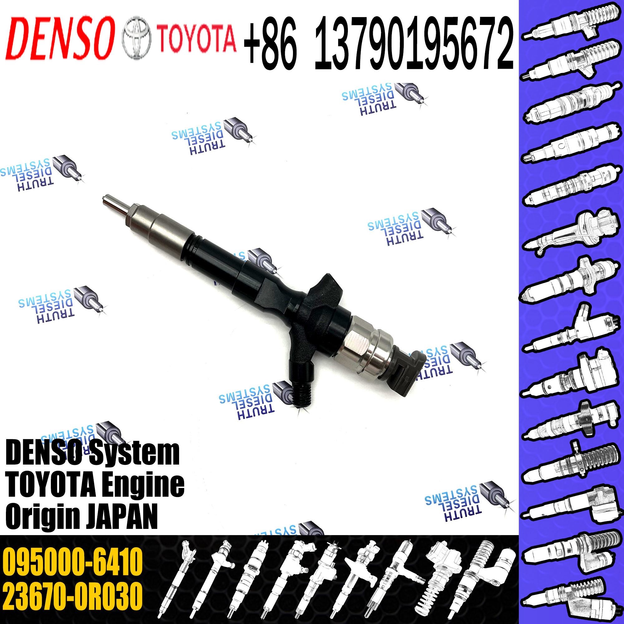 Hot Sale Injector Repair Kit 095000-6410 For Injector 23670-0R030