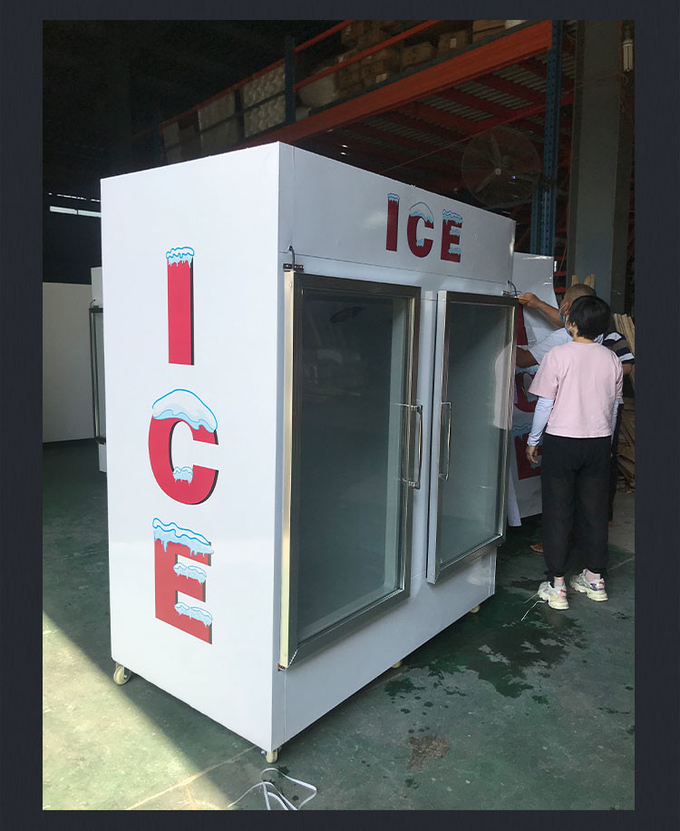 Solid Commercial Ice Cream Freezer Merchandiser Full Automatic Dipping Cabinet Freezer