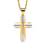 Jewelry Main Material Stainless Steel Bible Prayer Cross Pendant with Chain