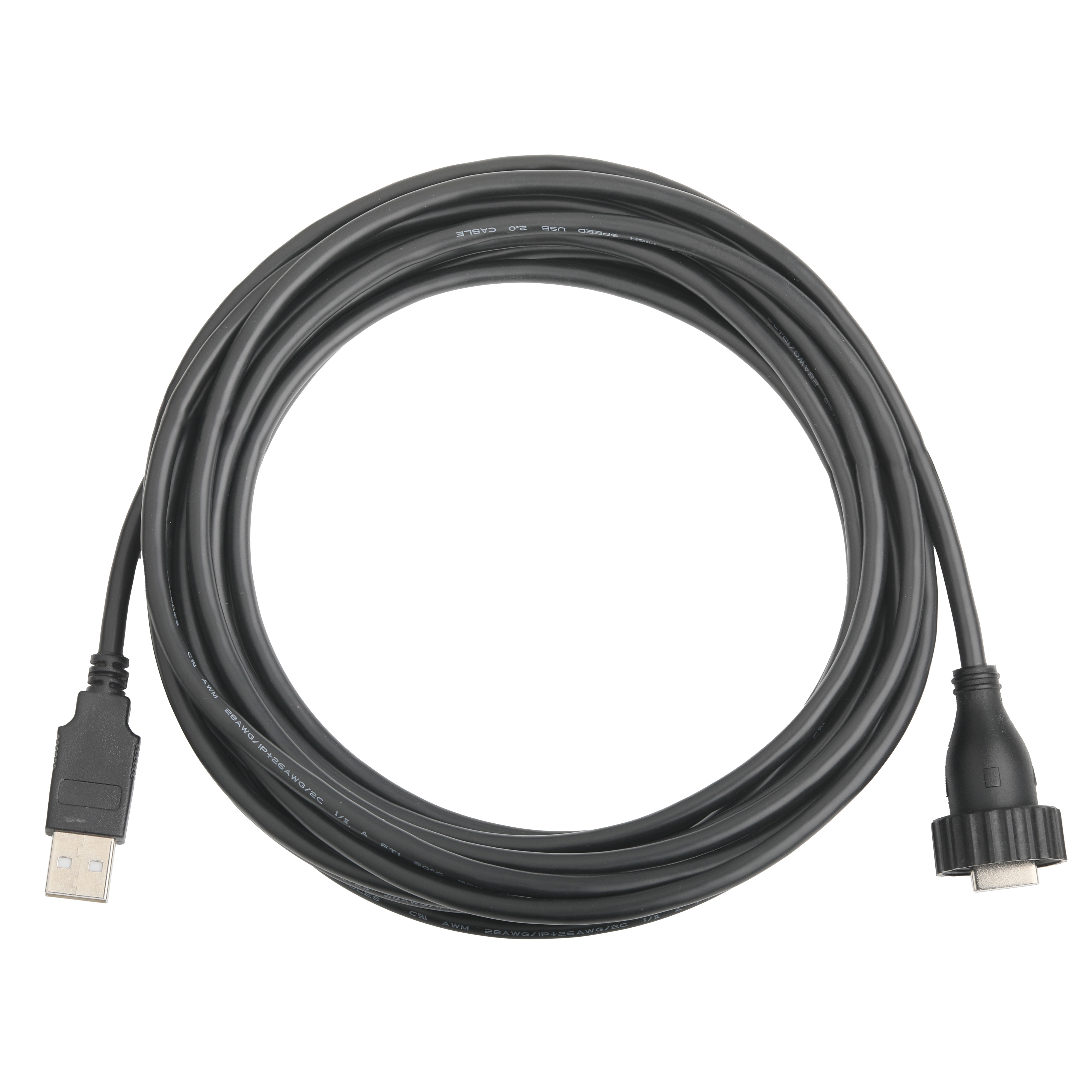 USB2.0 A Type Male Type M Waterproof Interface TO USB2.0 Cable Industrial Fixed Data Connection Cable for Vehicle