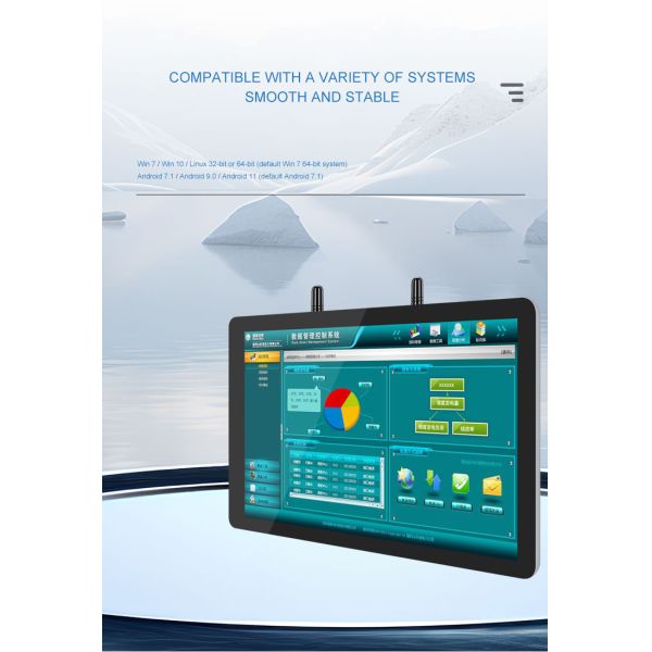 Multi-Sized Factory Wholesale Industrial Panel PC-Wall Mount Android Touch Screen Computer LCD Display 1280x800/1920x1080