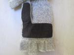 Ladies Acrylic&Wool Glove-Cut fingers with Flip--Thinsulate glove--Fashion glove