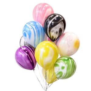 Wholesale 9pcs Colorful Wedding Valetine's Day Agate Marble Balloons Decoration Baby Shower Birthday Party Agate Decor Supplies from china suppliers