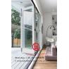 Buy cheap White color low-E glass thermal break aluminum folding door for villa house from wholesalers