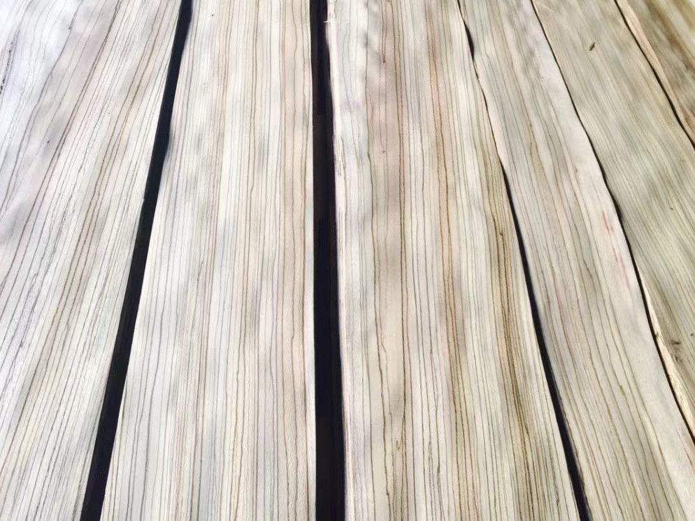 Zebrano Wood Veneer Sheets 0.5m-2m / 2cm-2.44m / 2.45m-3.6m
