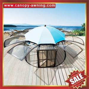 Wholesale Hot sale outdoor alu aluminum pc polycarbonate gazebo pavilion sunroom sun room house umbrella tent dome canopy awning from china suppliers