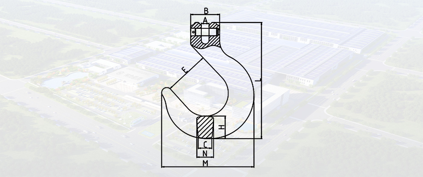 SLR237-G80 CLEVIS FOUNDRY HOOK