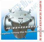 Flanged cast iron low sea bottom door sea water filter - cast iron straight