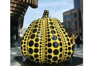 Wholesale Giant Stainless Steel Outdoor Painted Pumpkin Sculpture for Urban Landscape from china suppliers