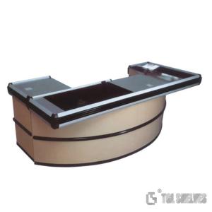 Wholesale Aluminum Alloy Electric Supermarket Checkout Counter With Convey Belt from china suppliers