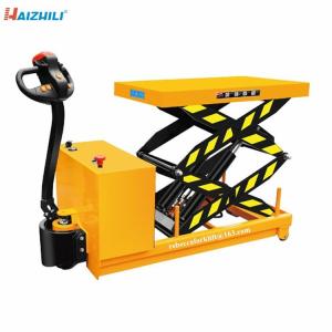 Wholesale Battery Operated Portable Platform Lift 500kg , Full Electric Scissor Lift Trolly from china suppliers