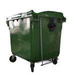 1100L big street standing outdoor wheeled plastic trash can