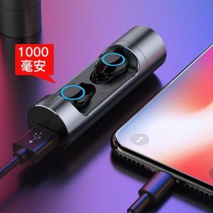 Wholesale Metal case new magnetic usb TWS earbud sport earphone earphones headset with USB Charger from china suppliers