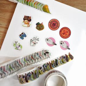 Wholesale Custom Acrylic Adhesive Japanese Tape Printed Die Cut Washi Tape from china suppliers
