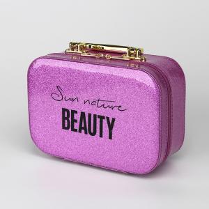 Wholesale PU Luxury Make Up Box Cosmetic Box Lamination UV Gold Foil Finishing OEM from china suppliers