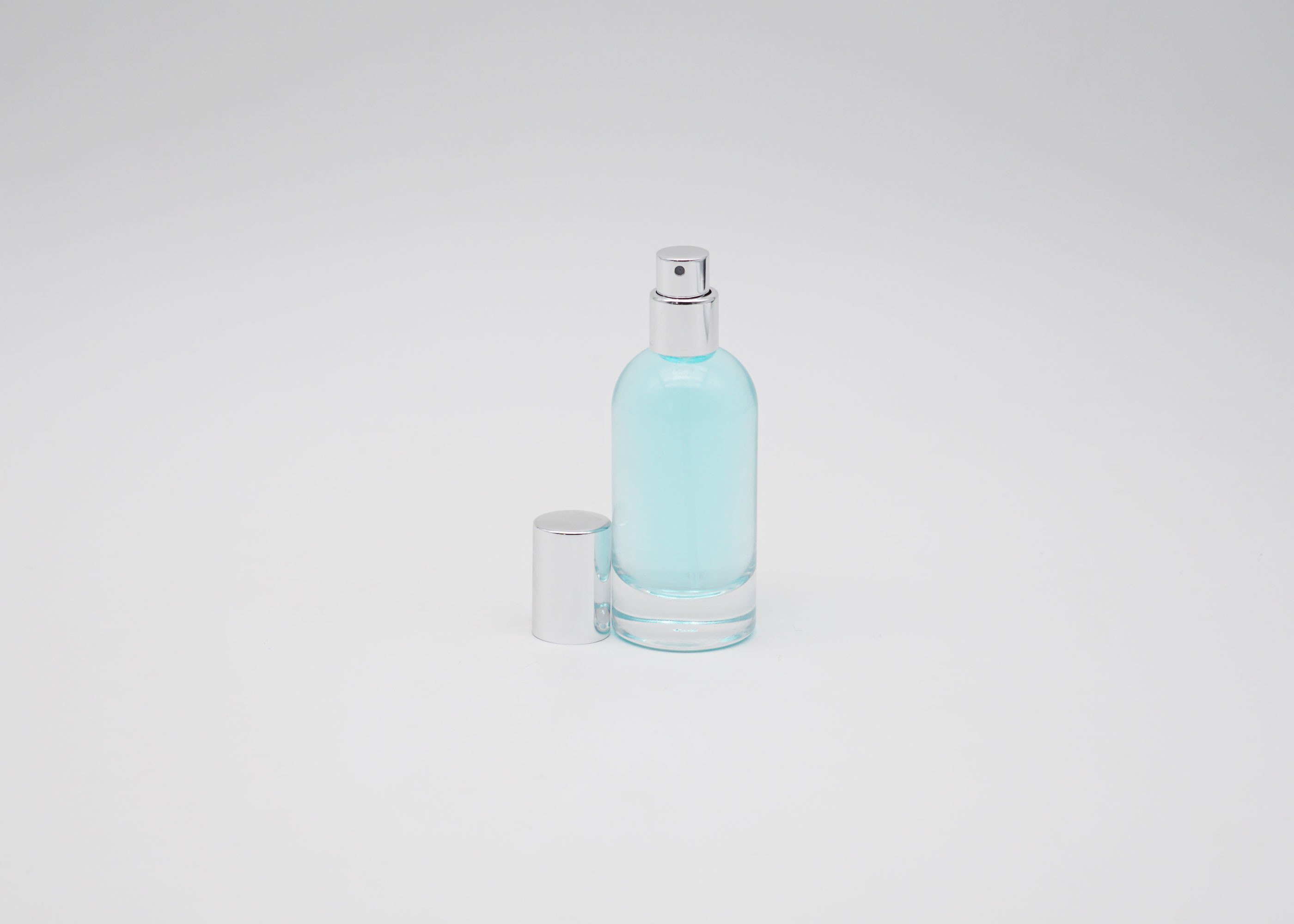 100ml Round Empty Cosmetic Spray Bottles Hot Stamping Logo