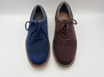 Soft Two Tone Leather Lace Up Work Shoes Womens Brown With One Unit Rubber