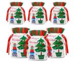 Christmas Present Wrapping CPE PE Plastic Drawstring Bags