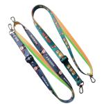 Custom Nylon Polyester Personalised Laynards Print Keychain Neck Strap Medal