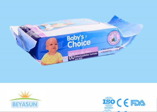 Alcohol Free Natural Organic Face Wipes Spunlace Nonwoven For Adults , White