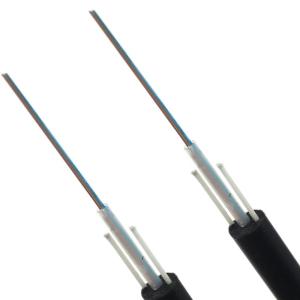 Wholesale 12F Overhead Outdoor Fiber Optic Cable GYXFTY G655 G652D G657A Non Metallic from china suppliers