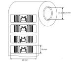 RFID Label Tags 43*18mm ISO14443A Lifetime More Than 10 Years Customized