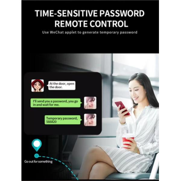 Virtual Password Fingerprint Door Lock Keyless Bluetooth Wifi Biometric Digital For Business