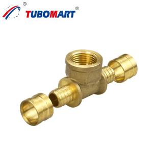 Wholesale Brass Pex Crimp Fittings Up To 200 Psi Pressure Rating Plumbing Crimp Fittings from china suppliers