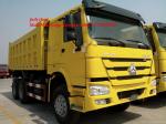 Yellow Sinotruk Howo 6x4 371hp Heavy Duty Dump Truck