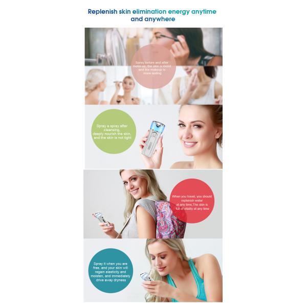 Nano Hydrogen Molecules Portable Face Water Mini Moisturizing Spray Facial Steamer
