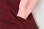 60% Cotton 40% Polyester Casual Hoodies Womens Autumn Winter Color Matching