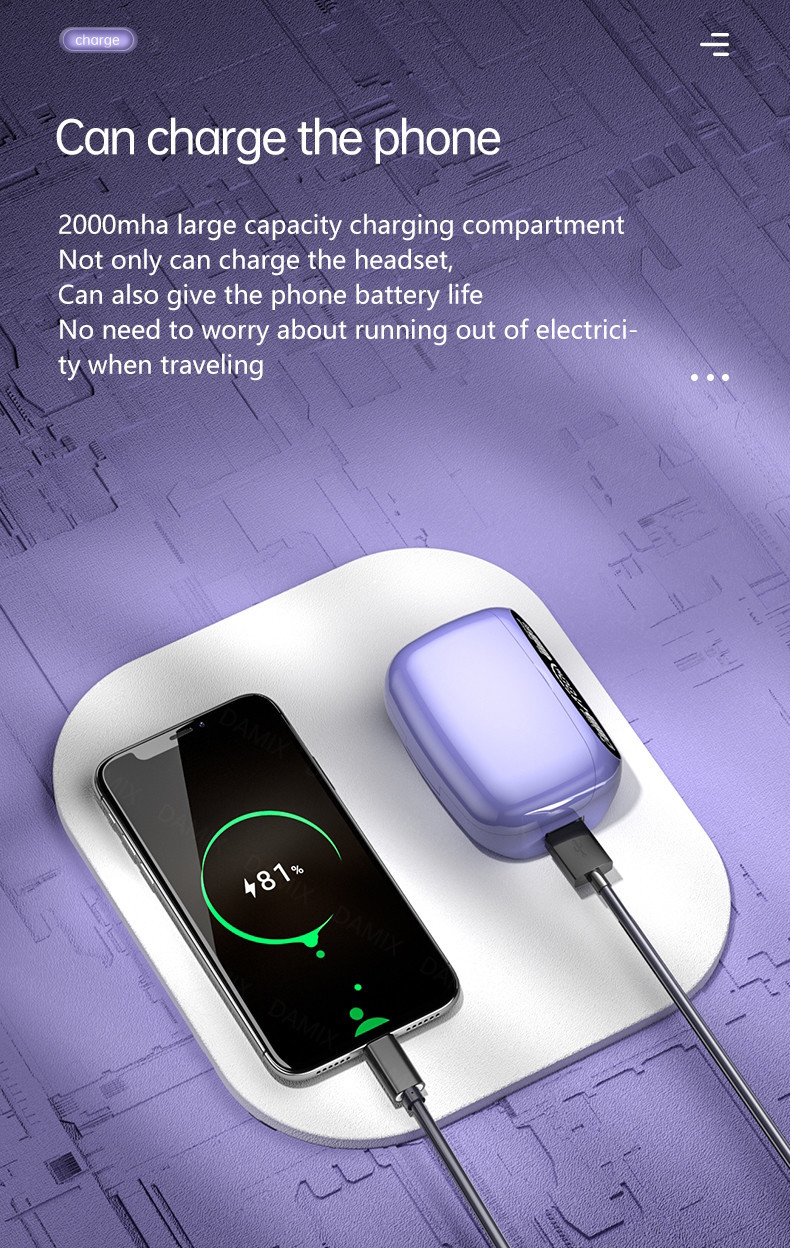AVRCP Noise Canceling Earphone HiFi Sound IPX7 With DSP Technology