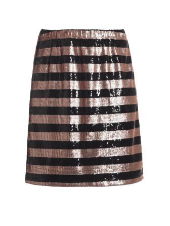 Adults Womens Fashion Skirts A Line Shape Office Wear Skirts Polyester Sequin