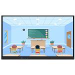 Anti glare tempered glass 86 inch touch panel screen infrared touch whiteboard