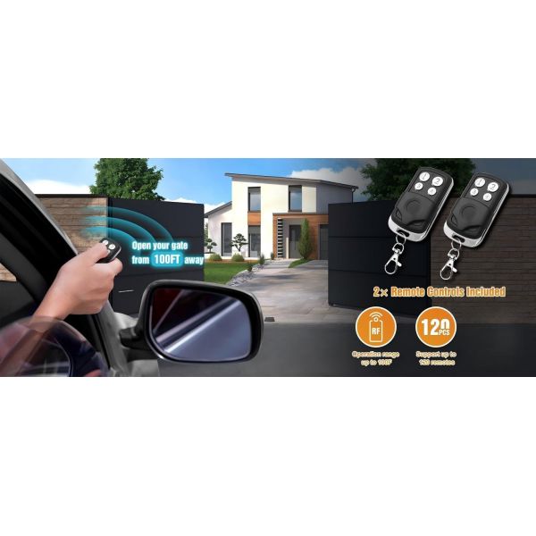 Electric Gate Openers Light Duty Dual Swing Gate Openers Automatic Gate Motor 40W AC Powered